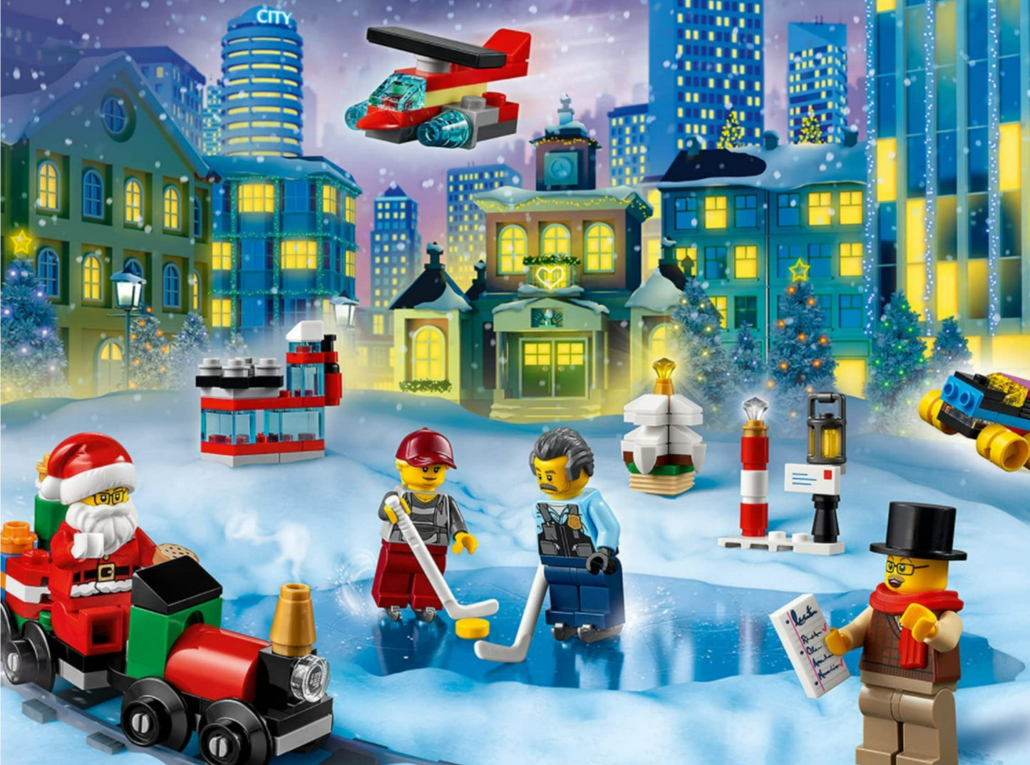 LEGO City Advent Calendar 60303 Building Kit; Includes City Play Mat; Best Christmas Toys for Kids; New 2021 (349 Pieces)