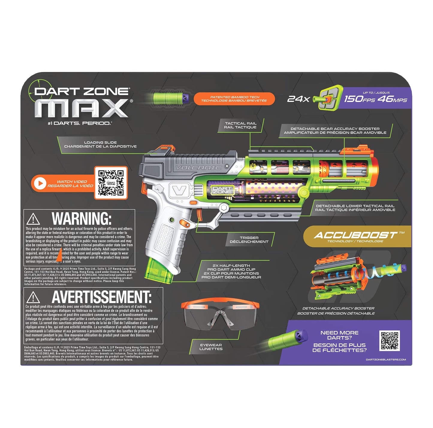 Dart Zone Max Nitroshot+ Volcanic Pro Blaster