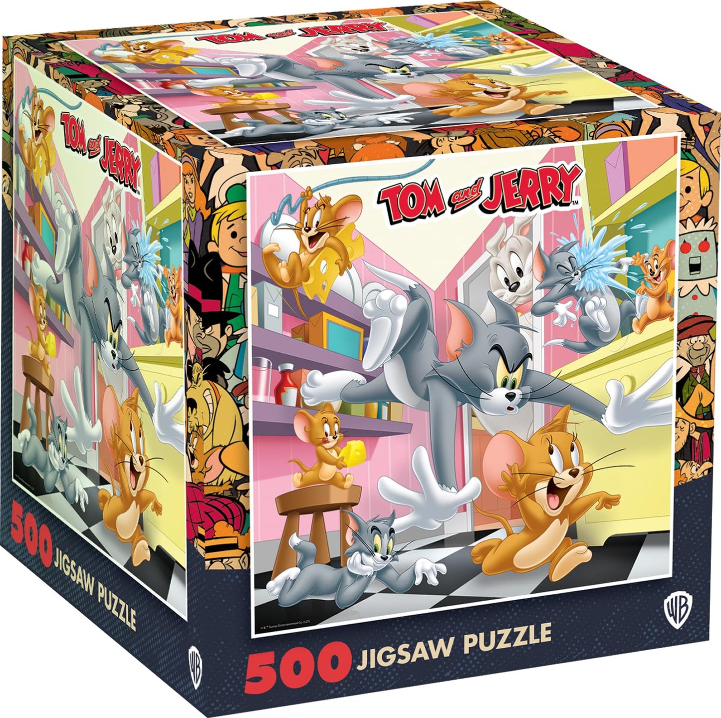 Masterpieces Tom & Jerry Jigsaw Puzzle - 500 Pieces, Square, Cartoon Theme - Age 14+