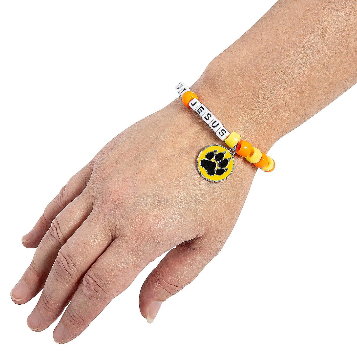 Fun Express Wild Encounters VBS Pony Bead Bracelet Craft Kit - Makes 12, Vacation Bible School 2024