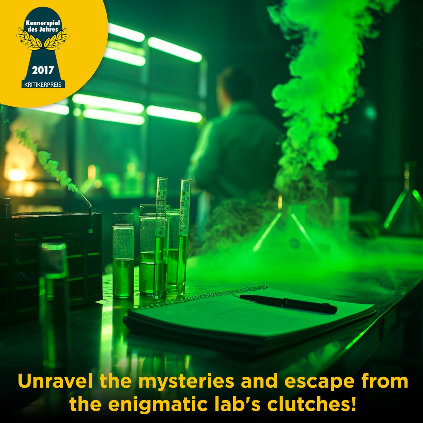 Exit: The Secret Lab | Exit: The Game - A Kosmos Game | Kennerspiel Des Jahres Winner | Family-Friendly, Card-Based At-Home Escape Room Experience