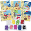 Fun Express A Day at The Beach! Sand Art - Crafts for Kids and Fun Home Activities - VBS 2026 Vacation Bible School Supplies/Decor