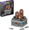 MEGA Pokémon Building Toys Set Mini Motion Dugtrio with 350 Pieces, Pop Up Motion, 5 Inches Tall, for Adult Collectors