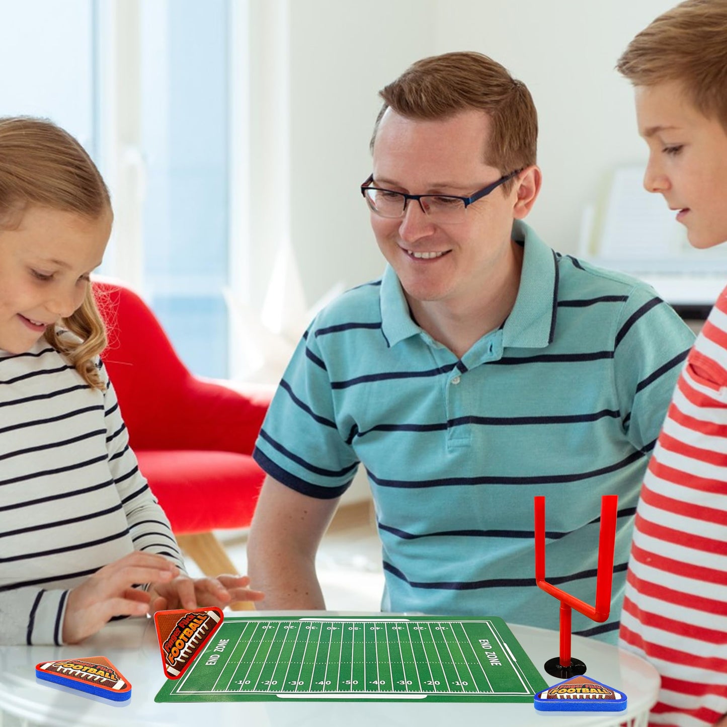 XIPEGPA 10 PCS Mini Flick Football Games Mini Table Top Sports Games with Foam Footballs Goal Post and Cards Finger Toys Office Indoor Football Sports