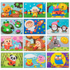 Lovyan 3D EVA Foam Stickers for Toddlers 12PCS Sticky Foam DIY Craft Preschool Art Class Drawing Sticker Puzzle Art Kit for Kids Boys Girls (Cartoon