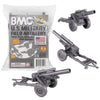 BMC Classic Marx US Military HOWITZERS Silver-Gray 3pc Plastic Army Men Field Artillery