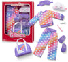 American Girl, AG Sisters Staying Up Late Styles, Doll Clothes, For 14.5-inch Dolls, 8 pcs, For Ages 4+ (Amazon Exclusive)