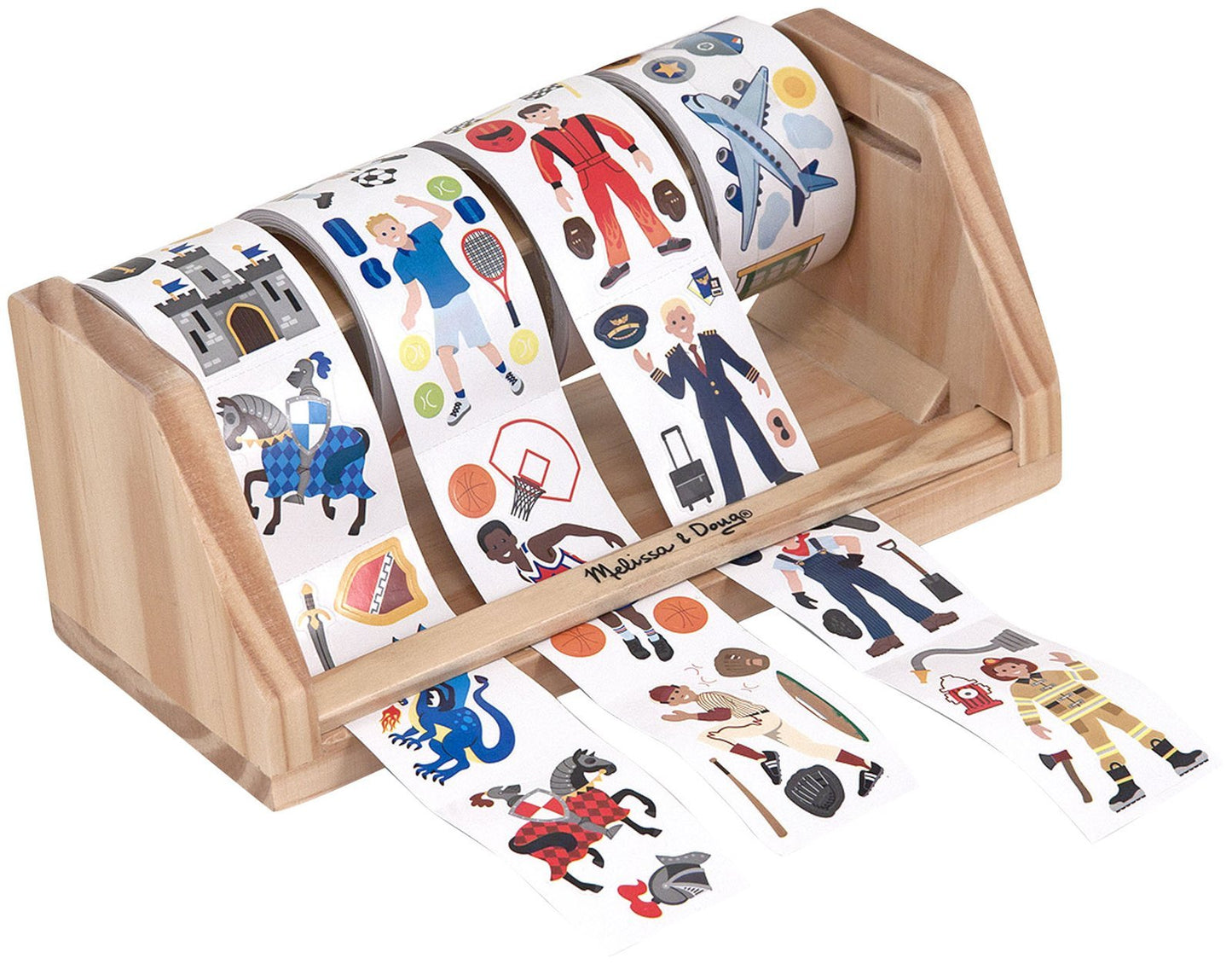 Melissa & Doug Sticker Roll Vehicles, Careers, Sports & Knights