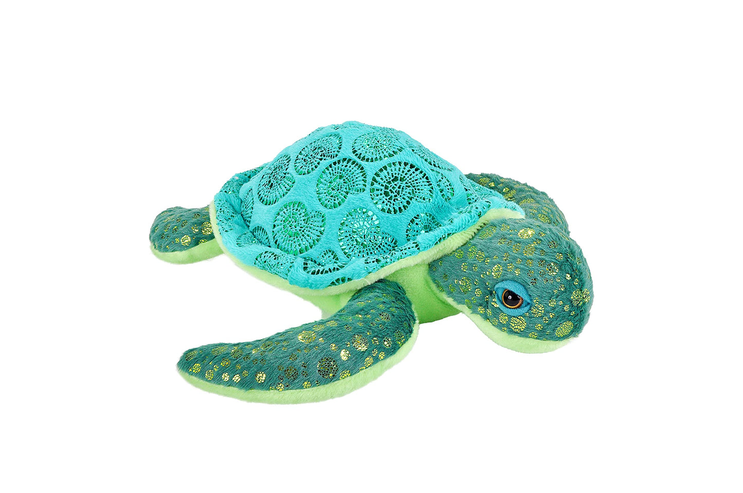 Wild Republic Foilkins Jr Sea Turtle Stuffed Animal - 6"