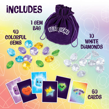 MindWare Best Gems Family Game for 5 Year Olds and up - Match Giant Gems to Earn Points, 2 to 4 Players