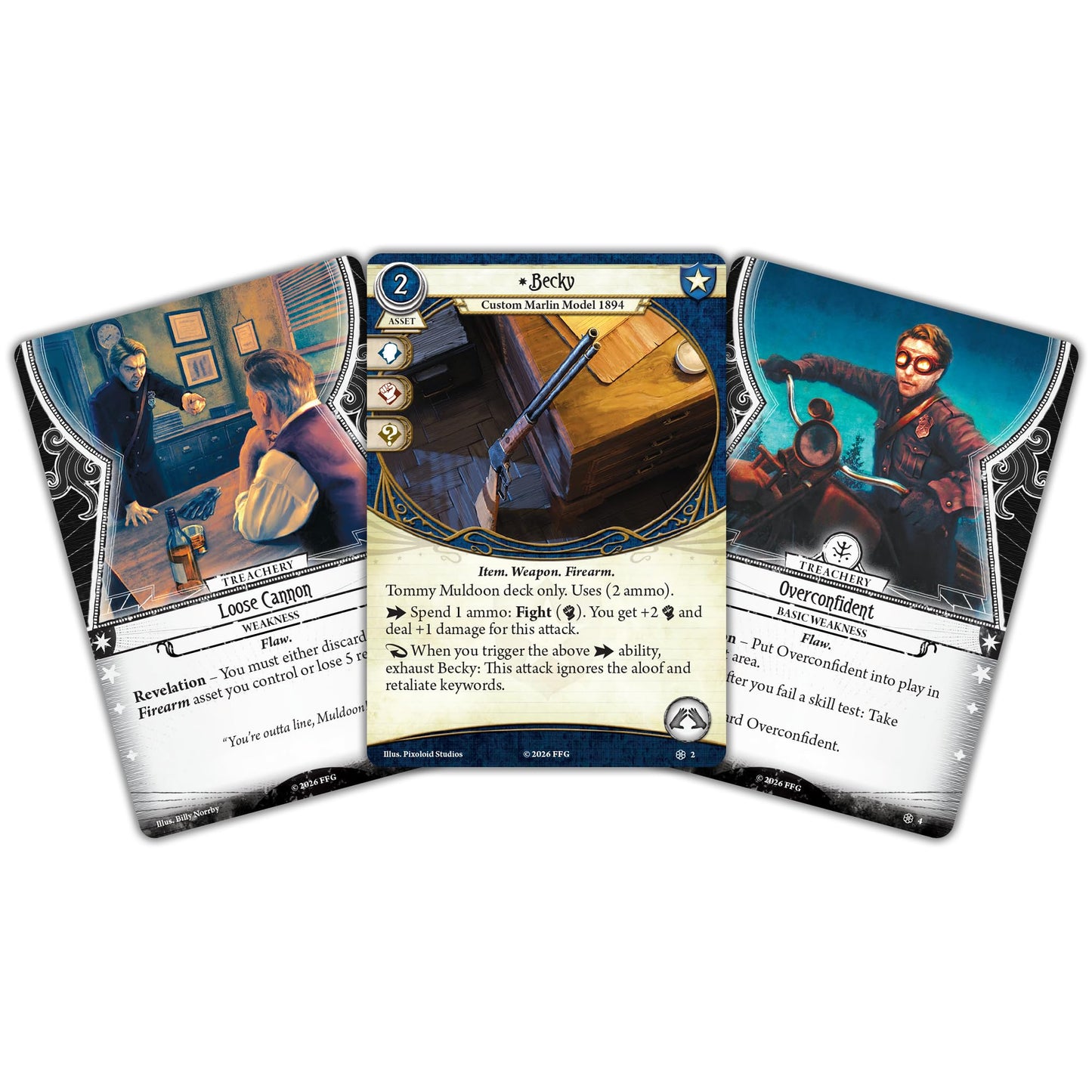 Asmodee Arkham Horror: The Card Game Tommy Muldoon Investigator Deck - Guardian Role Deck with Pre-Built Cards & Upgrade Options, Ages 14+, 1-4
