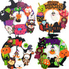 Halloween Crafts for Kids 12 Sets, DIY Wreaths Halloween Activities for Toddlers, Bulk Foam Stickers, Trick or Treat Gift Party Favors for Girls or
