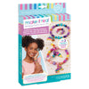 Make It Real: Rainbow Dream Jewelry Kit - Create 3 Unique Charm Bracelets & A Ring, 123 Pieces, Includes Play Tray, All-in-One, DIY Colorful Bead