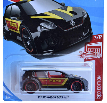 Mattel Hot Wheels Red Edition 3/12 VW Golf GTI 19/250, Black 1:64 Scale Die-Cast Car