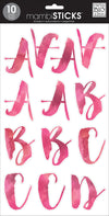 me & my BIG ideas Large Alpha Sticker, Bridgit, Painted Hot Pink