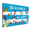 Scrabble Dr. Seuss Board Game | Official Scrabble Game with a Rhyming Twist | Custom Dr. Seuss Cards and Themed Scrabble Board | Bonus Points | Play