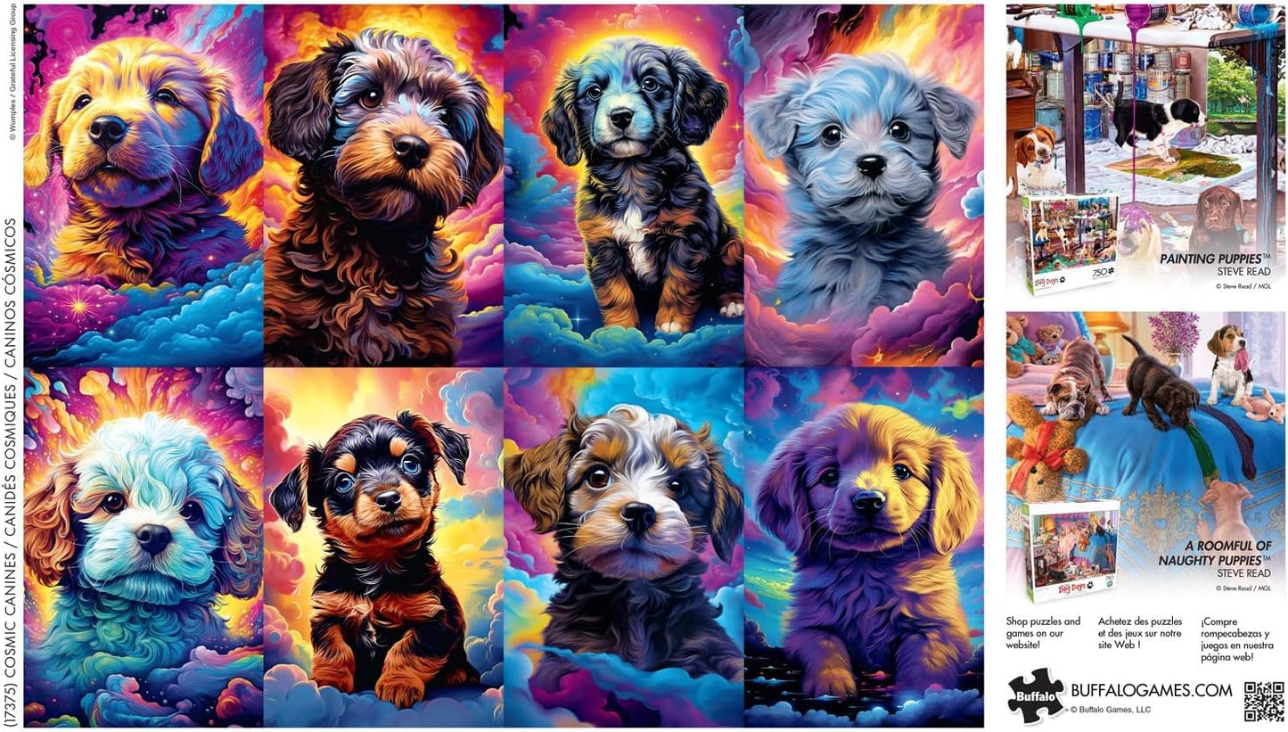 Buffalo Games - Wumples - Wumples - Cosmic Canines - 750 Piece Jigsaw Puzzle for Adults -Challenging Puzzle Perfect for Game Nights - Finished Size is