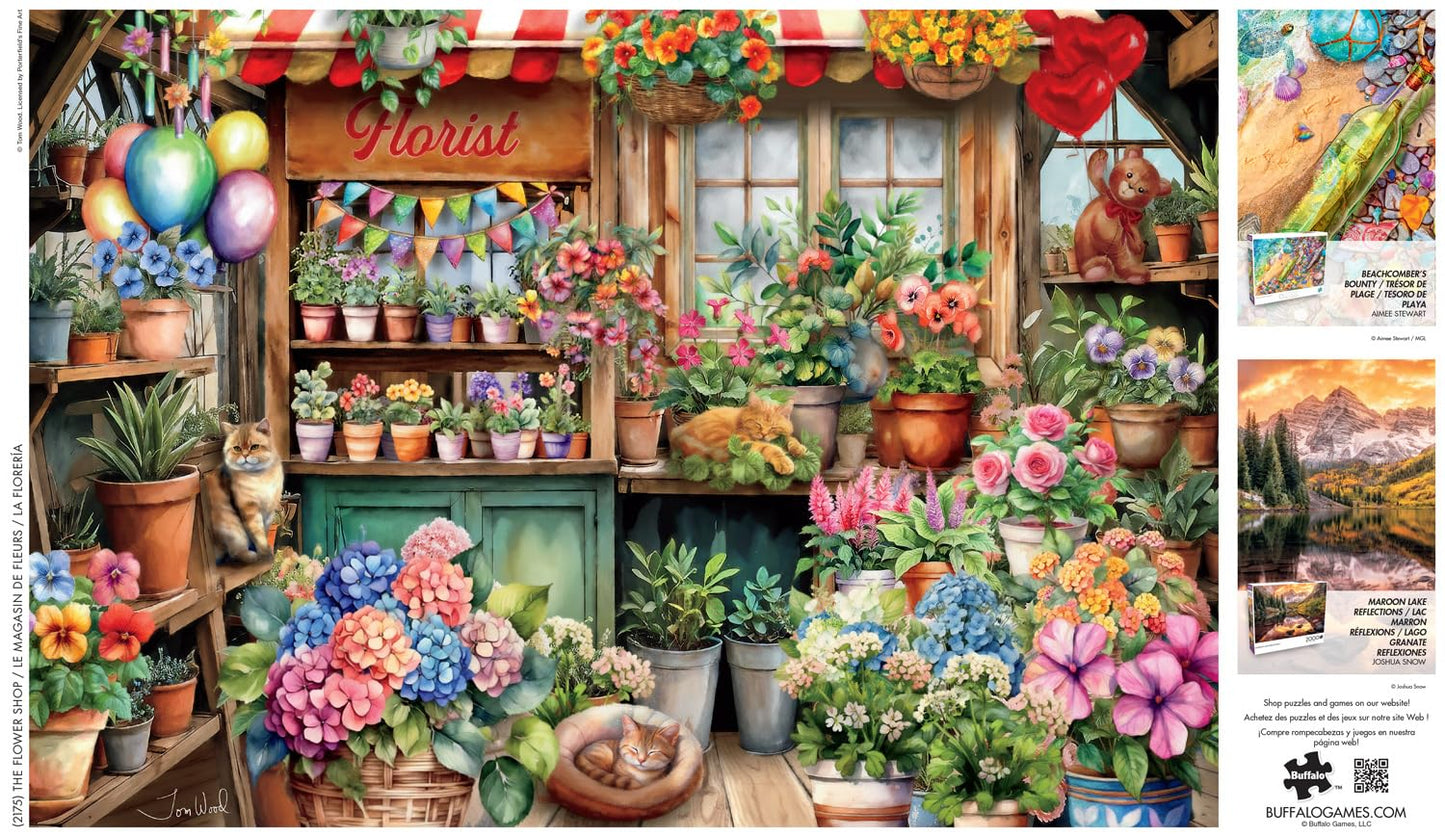 Buffalo Games - The Flower Shop - 2000 Piece Jigsaw Puzzle for Adults