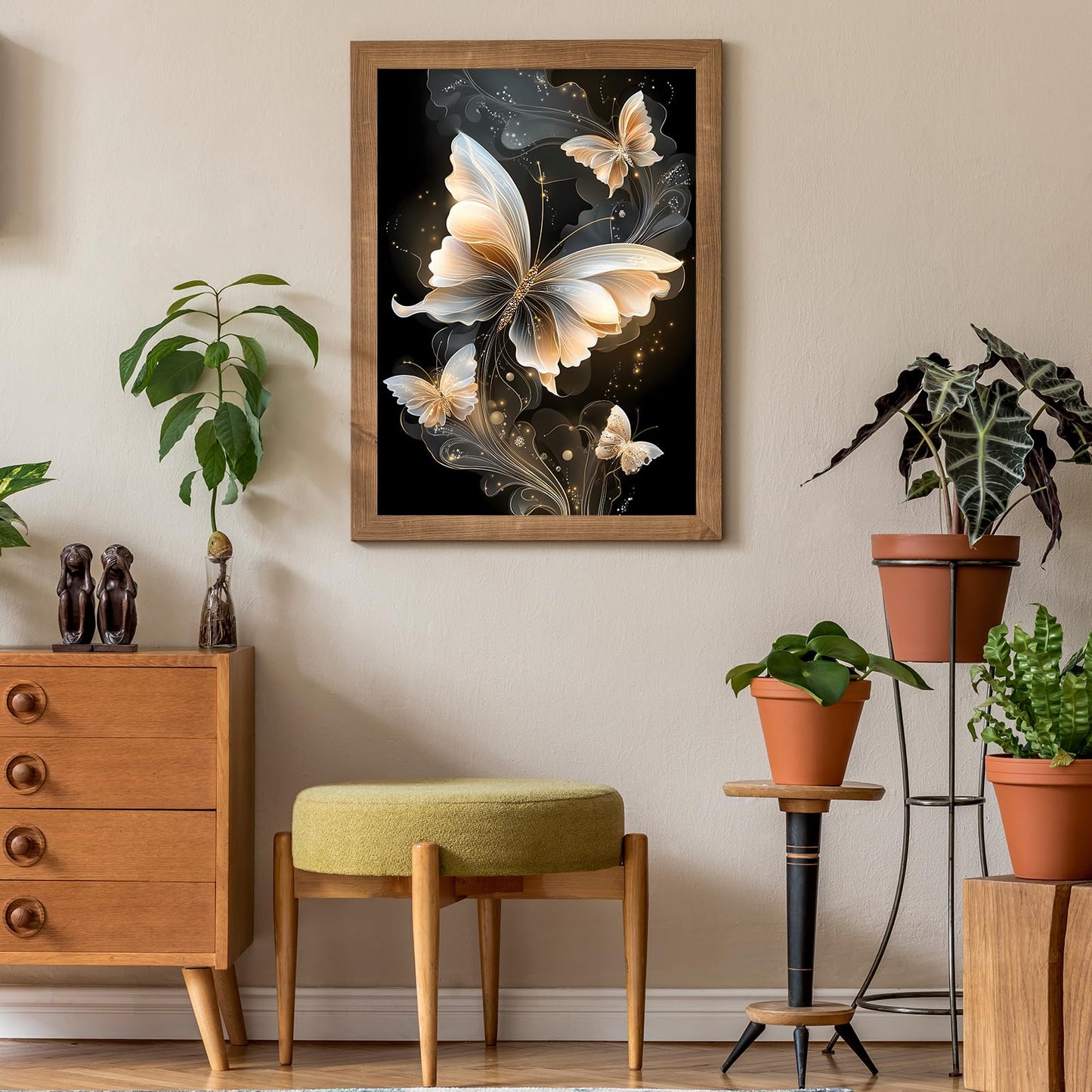 Puzzles for Adults 500 Pieces, Butterfly Jigsaw Puzzles - Dreamy Butterfly, Impossible Diamond Art Puzzle for Seniors Families, 20.47x14.96 Inches