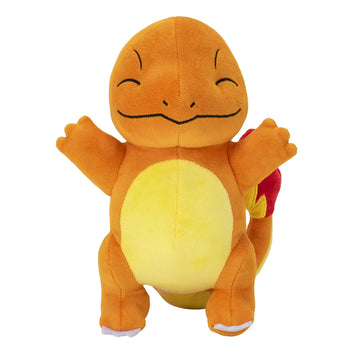 Pokemon Charmander Plush Toy, 8 Inch Official Jazwares Stuffed Animal, Soft Cuddly Fire-Type Kanto Starter Figure, Collectible Anime Plushie Gift for