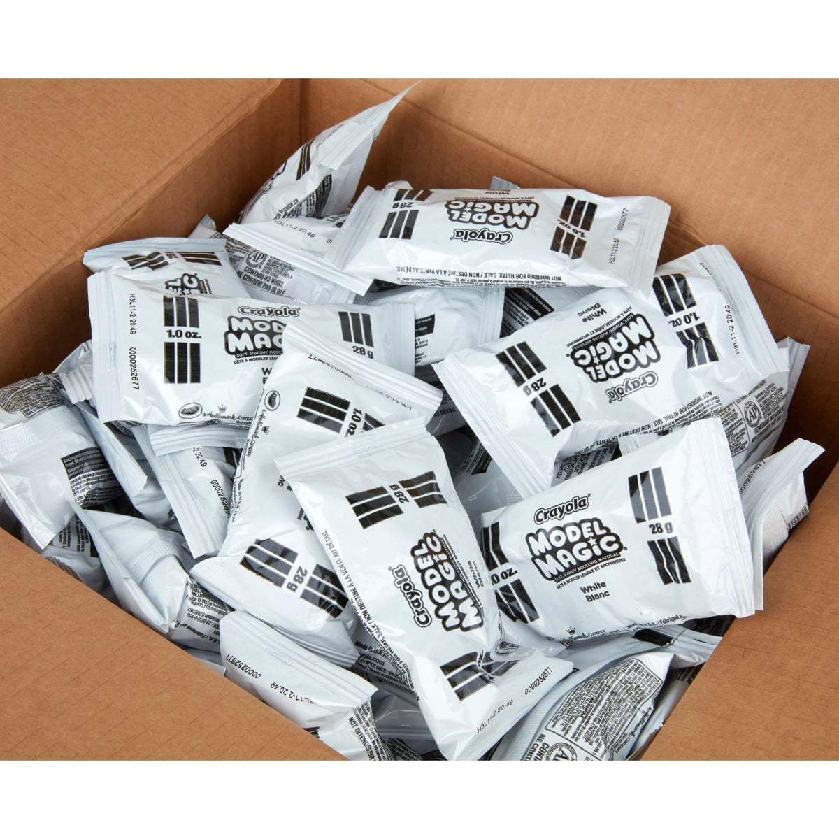 Model Magic Modeling Compound,1 oz Packs, 75 Packs, White, 6 lbs 13 oz