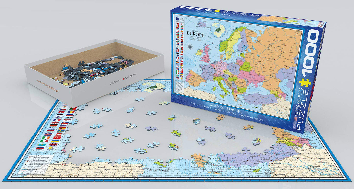 EuroGraphics Map of Europe Puzzle (1000 Piece)
