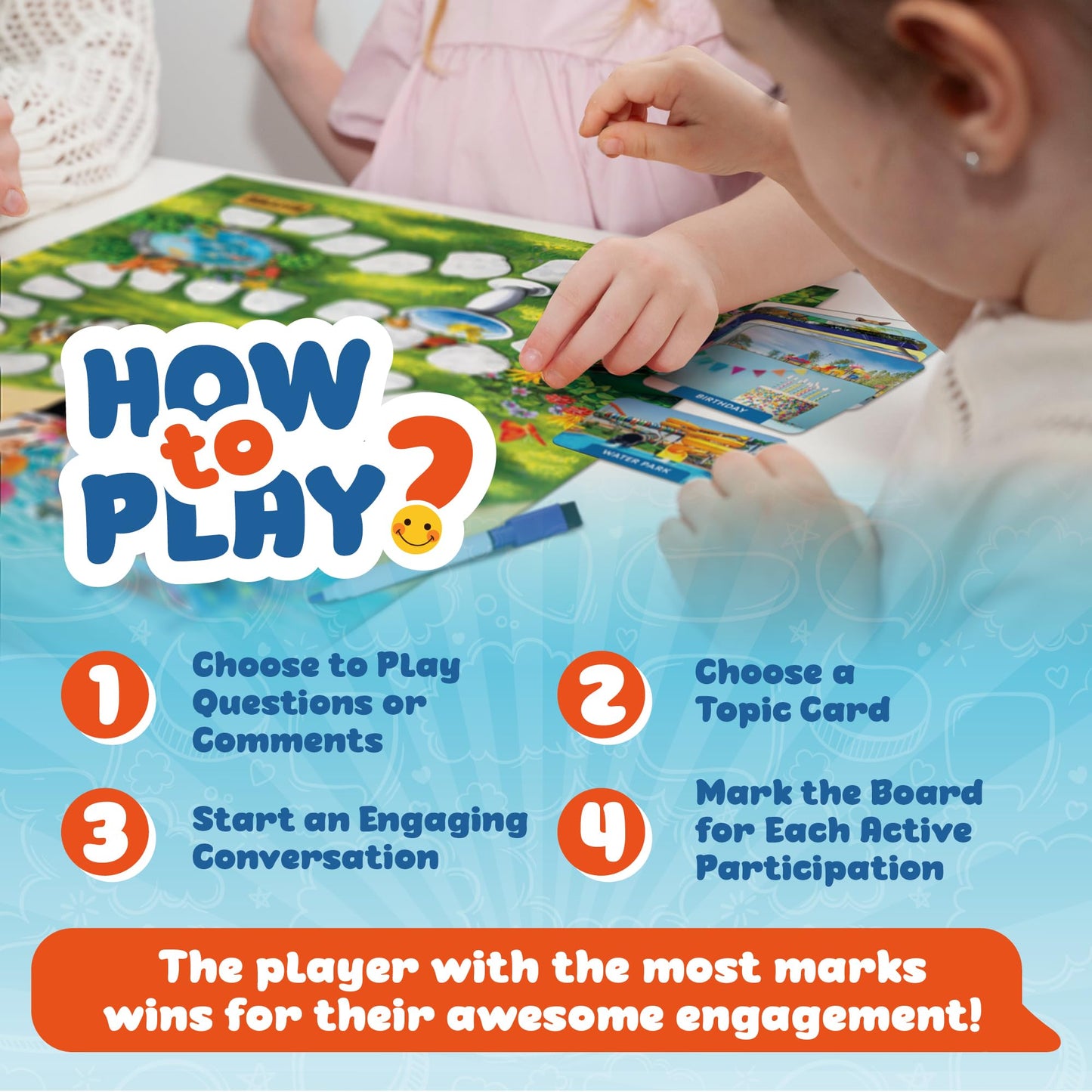 SkillEase Chatter Pop Social Skills Game to Think About Others, Speech Therapy Materials, Therapy Games, Educational, Social Emotional Learning