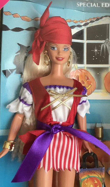 HALLOWEEN PARTY BARBIE & KEN DOLLS Set TARGET Special Edition w Barbie Doll & Ken Doll Dressed as PIRATES (1998)
