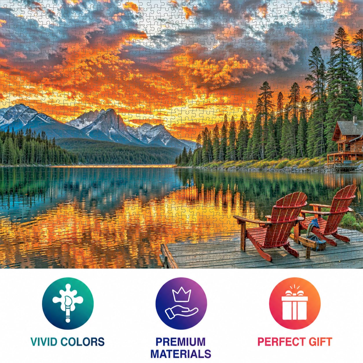Cross & Glory | 1000 Piece Jigsaw Puzzles for Adults | Dockside Reflections