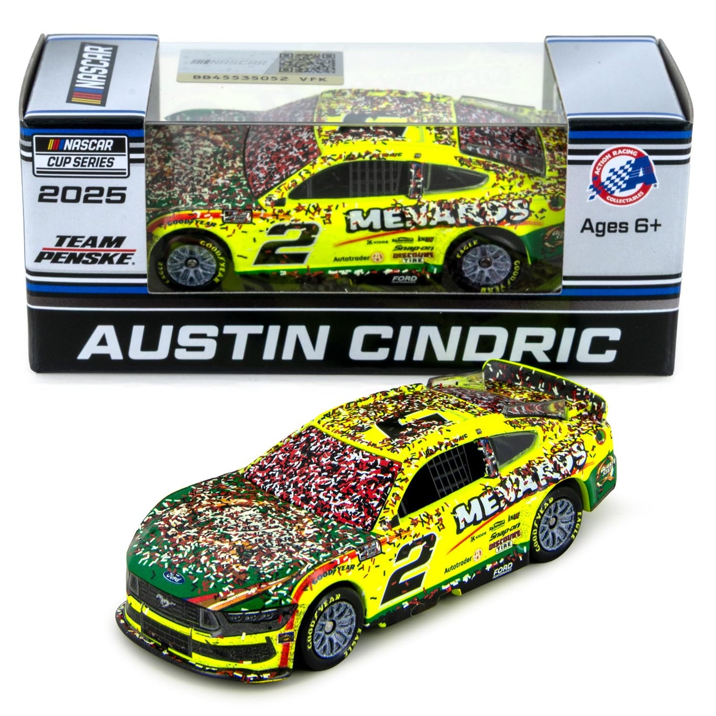 Austin Cindric 2025 Talladega Race Win ARC Diecast Car 1:64 Scale
