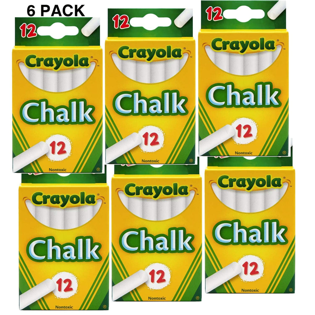 Crayola White Chalk 12 Ea (Pack of 7)