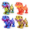 SUKIPIN 3D Printed Animals, 4 Pack Articulated Dog Fidget Toy ADHD Relief