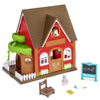 Li'l Woodzeez - Woodland Schoolhouse Dollhouse Playset with 1 Doll Figure, Miniature Furniture & Accessories - Encourages Imaginative Pretend Play