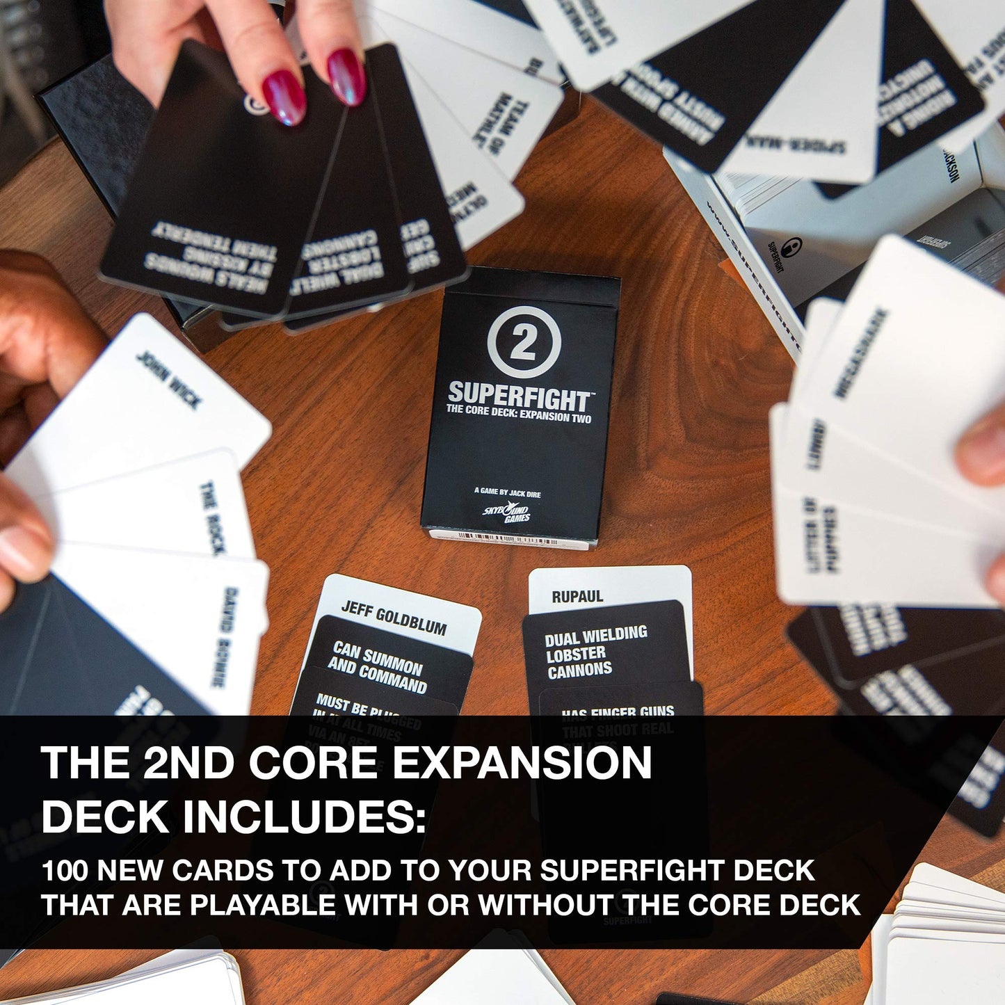 Skybound Superfight Core Expansion 2: 100 New Cards for The Game of Absurd Arguments | for Kids Teens Adults, 3 or More Players, Ages 8+