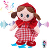 Hopearl Talking Singing Doll Repeats What You Said Girl Walking Electric Interactive Animated Toy Speaking Plush Buddy Holiday Birthday Gift for