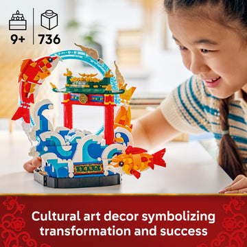 LEGO Chinese Festivals Prosperity Carp Leaping - Building Toy for Boys & Girls, Ages 9+ - Spring Festival Decor & Craft Kit - 80120