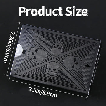 Waterproof Playing Cards, Plastic Playing Cards, 2 Deck of Cards, Standard Size Black Cool Playing Card for Adults, Premium Poker Card Set for Magic