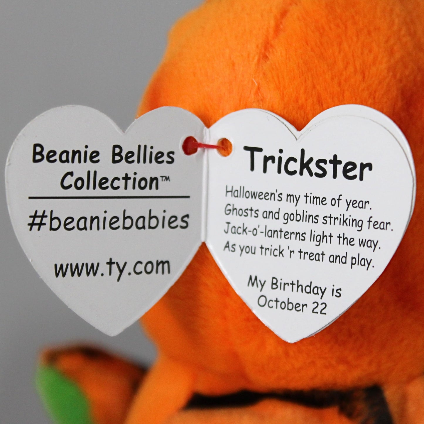 Ty Beanie Bellie Trickster The Pumpkin - 6"