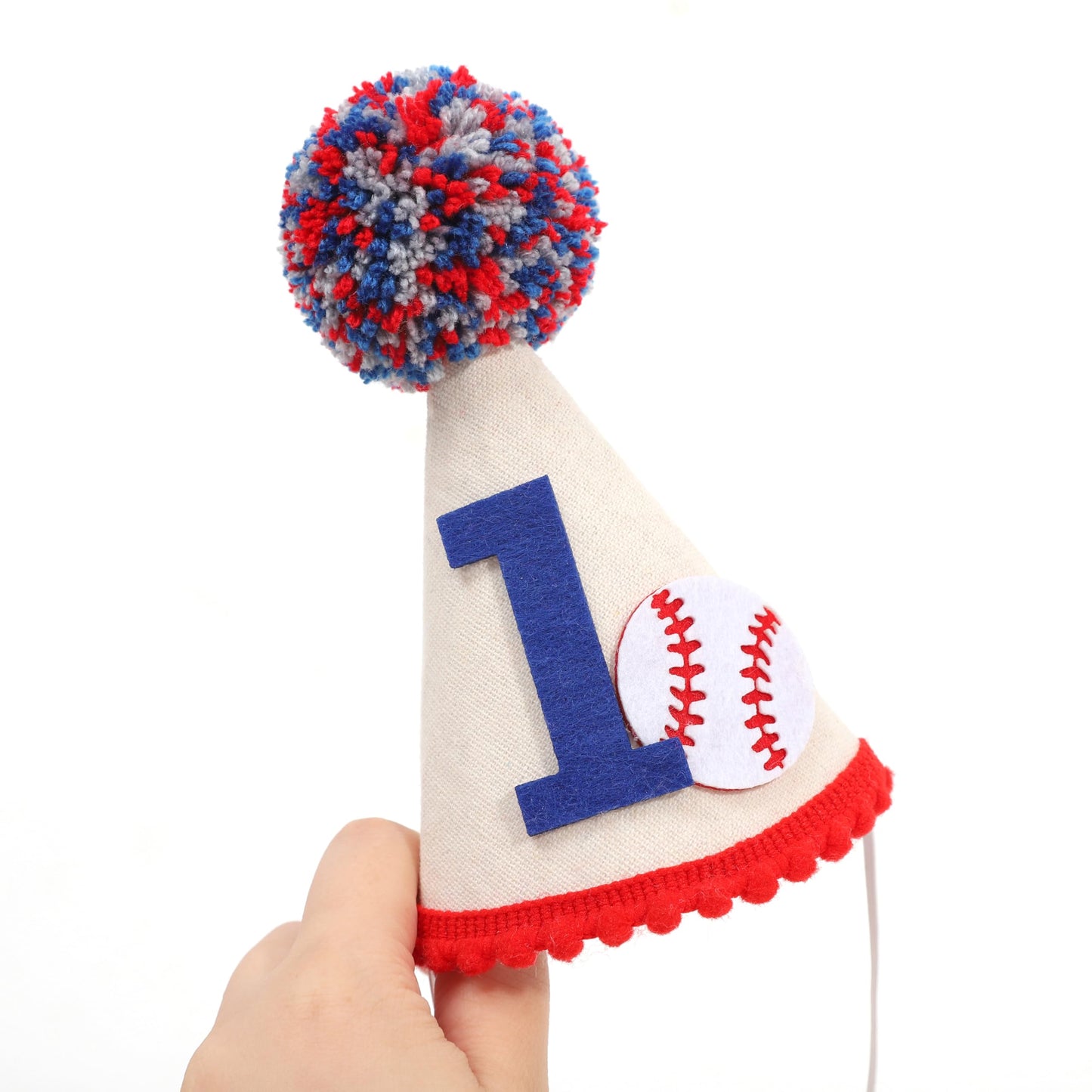 WAUAO Baseball 1st Birthday Party Hat - Rookie Of The Year Birthday Decorations,Baseball 1st Birthday Decorations,Baseball First Birthday Crown