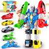 QUERCITRON Magnetic Vehicle Transform Robot Toy Build Car Mix Match Toddler