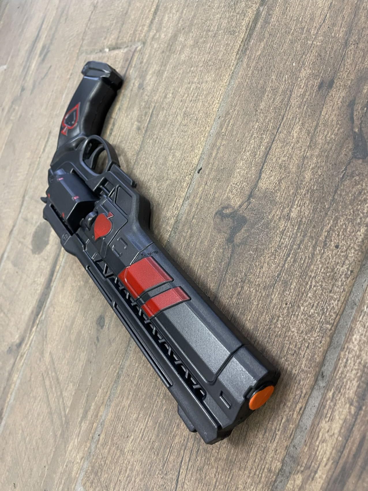 15.5 inch Foam Hand Cannon Prop Cosplay Costume Foam Pistol Game Anime Xmas Collection (Red)