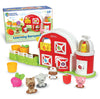 Learning Resources Peekaboo Learning Barnyard Playset - Farm Animal Toys, Montessori Toddler Toys, Imaginative and Fine Motor Skills, Counting Skills