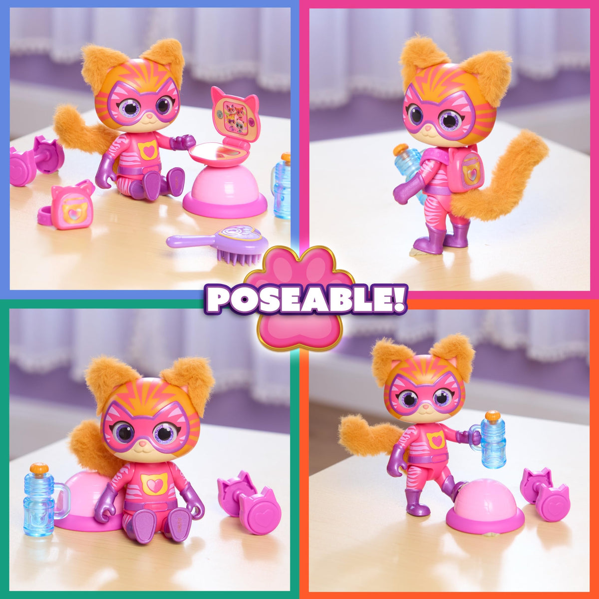 Disney Jr. SuperKitties Su-Purr Wild Ready Furr Action Ginny Figure