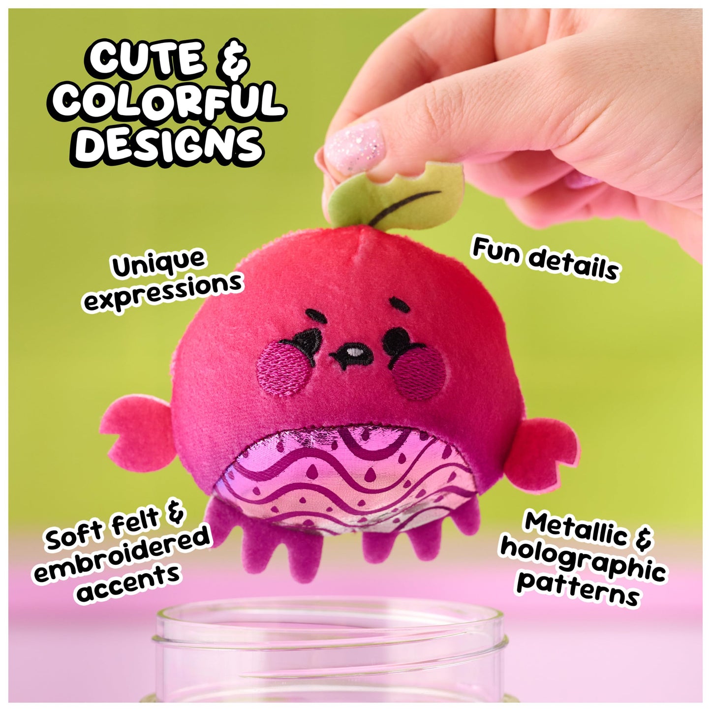 Magic Jellykins Surprise Plush Jar 2-Pack, Magical Transforming Water-Activated Toys, Series 1, Mystery Box Plushies for Ages 5 and Up, Multicolor, 3”