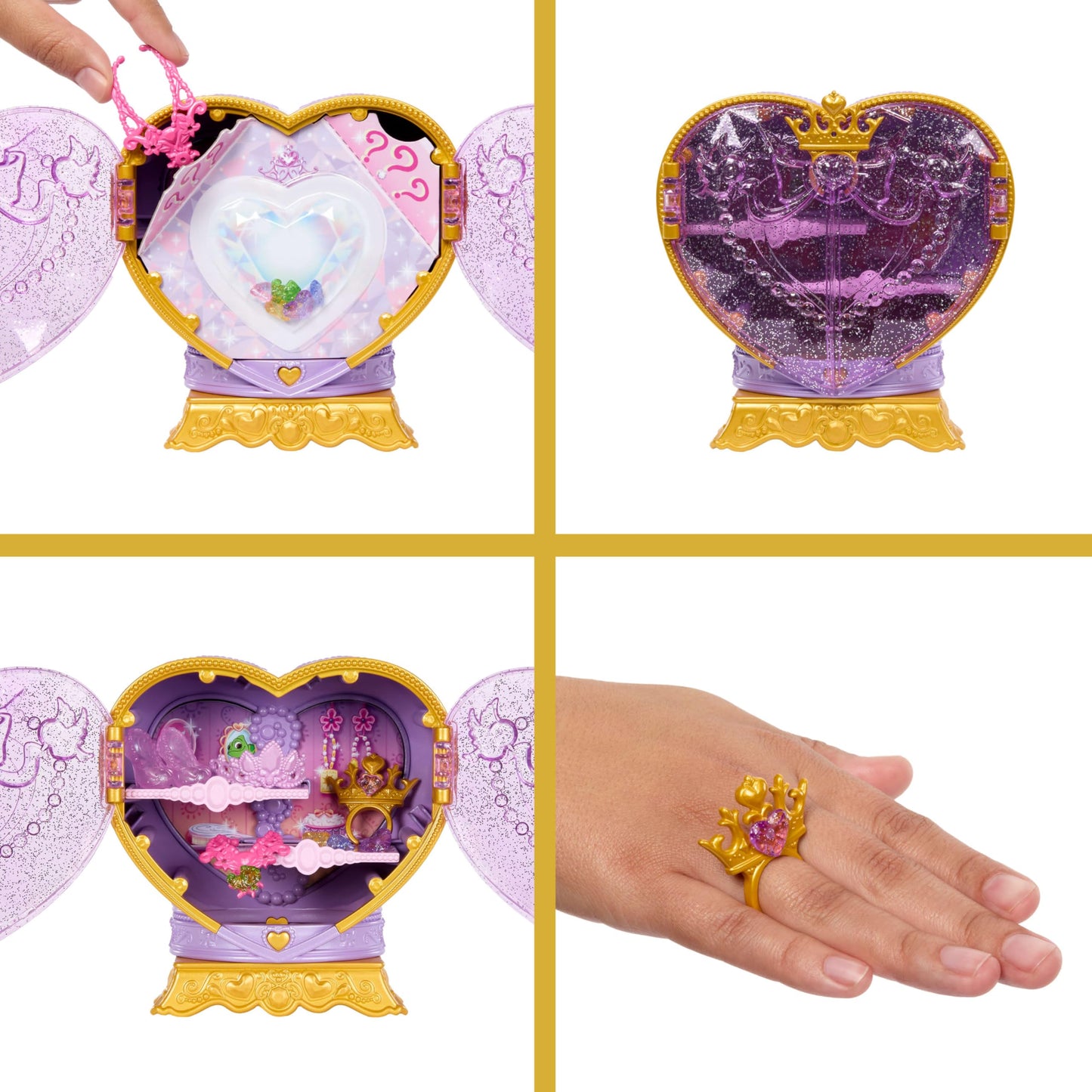Mattel Disney Frozen Elsa Ice Skating Fashion Doll & Accessories with 8 Surprises, Including Snowflake Gem Box, Ring for Child & Play Pieces