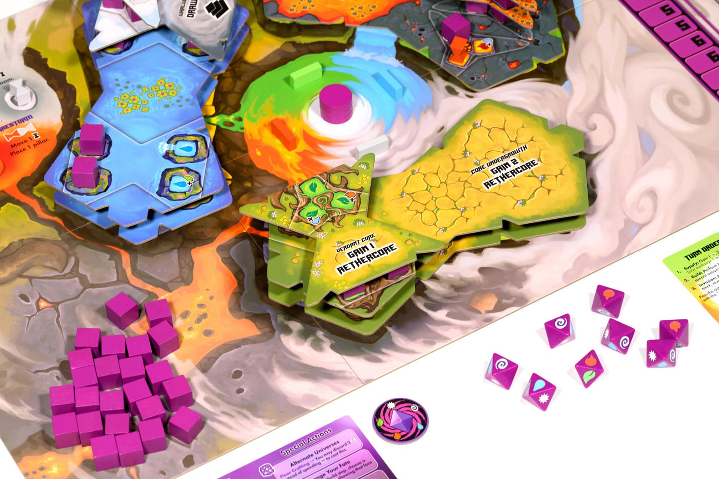 Aetherspire by Phase Shift Games, Cooperative 3D Tower Defense Board Game