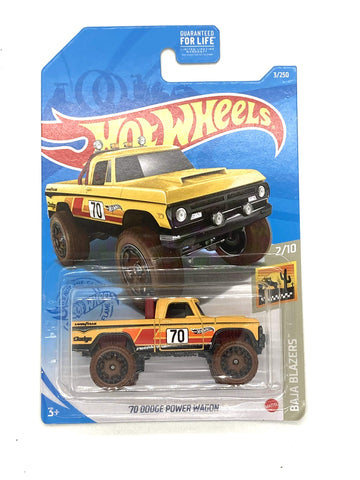 Original Hot Wheels Baja Blazers 70 Dodge Power Wagon Yellow 1:64 Scale