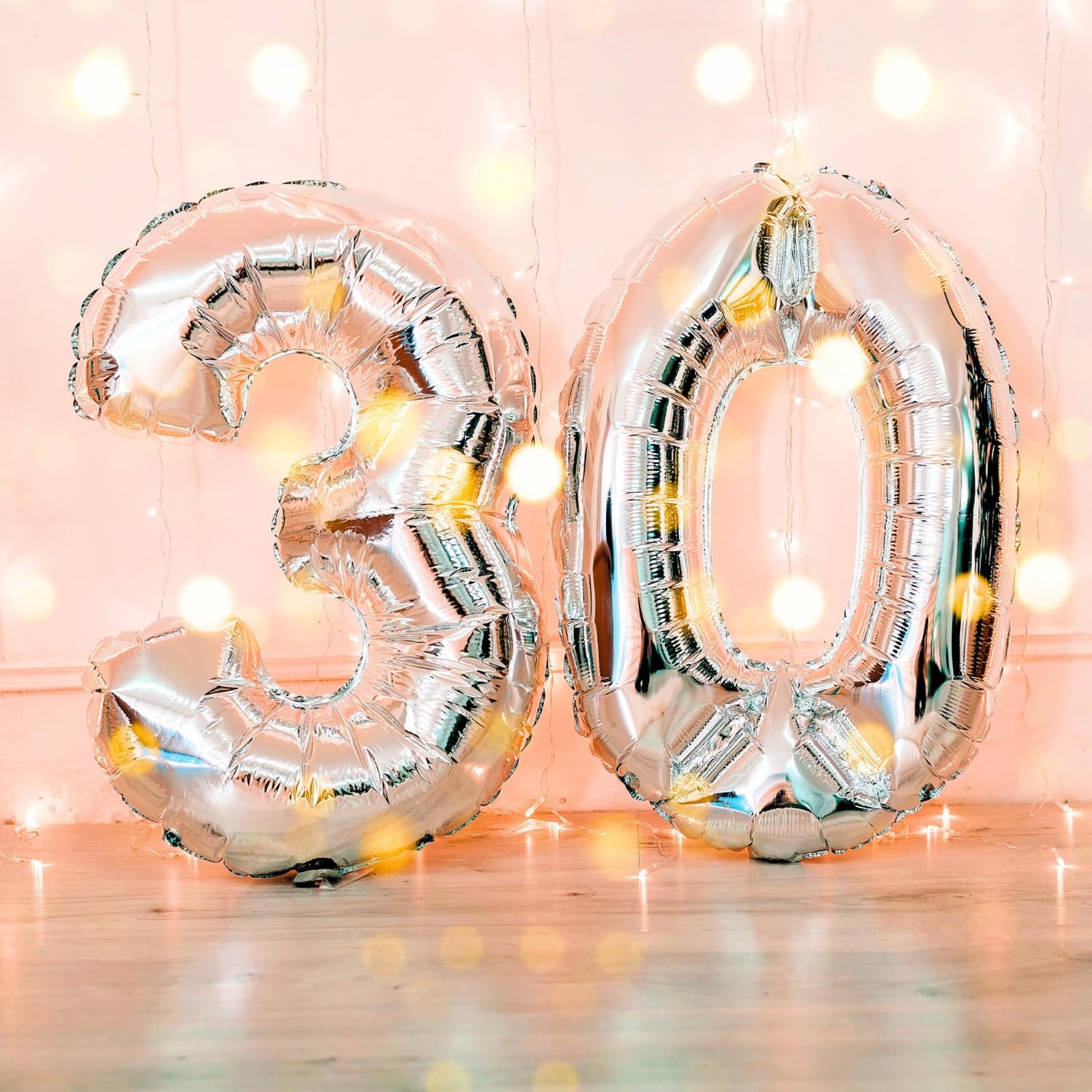 16" Silver 0-9 Number Balloons Foil Balloons Mylar Balloons for Party Decorations Party Supplies