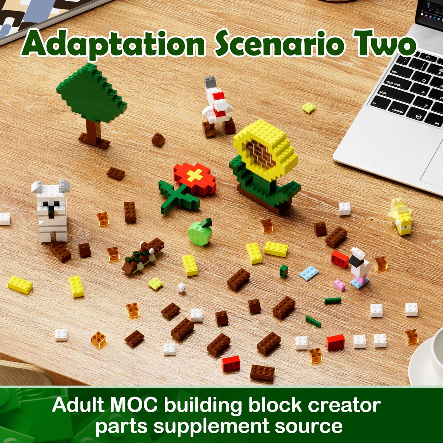 360 Piece White Classic Building Blocks Bulk, 7 Sizes Building Bricks Assortment Pack, Compatible with Lego Parts and Pieces (Red)