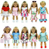 ReeRaa 20 pcs Clothing for Dolls 18 inch Doll Clothes and Accessories for American 18 inch Girl Doll Clothes Gift Including 10 Complete Sets